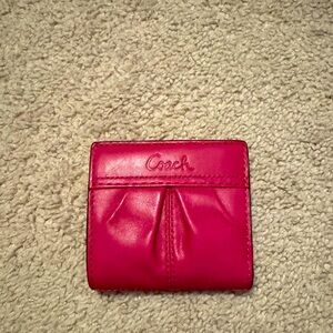 Coach small leather wallet